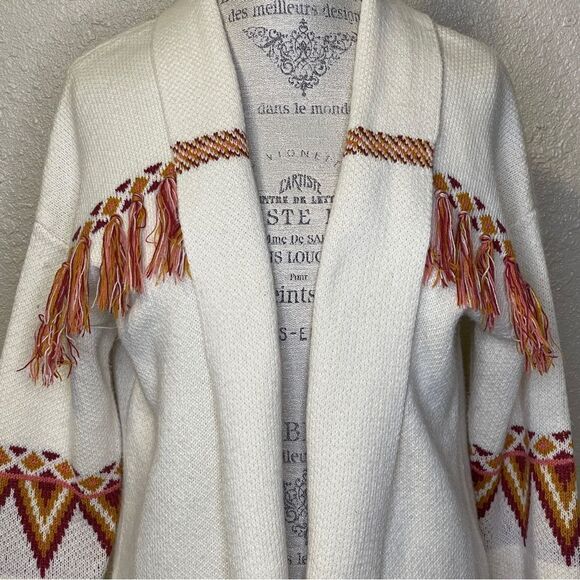 Matilda Jane Moments With You Gingersnap Cardigan Sweater Cream Gold Orange Sm - Picture 5 of 16